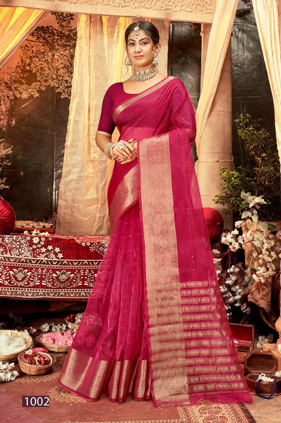 Niharika Vol 1 By Saroj Heavy Sequence Soft Organza Silk Designer Sarees Wholesale Shop In Surat
